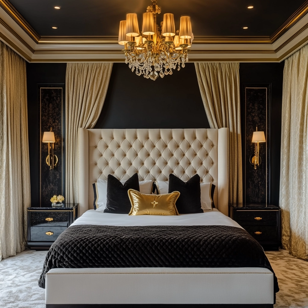 beige and black bedroom ideas 18