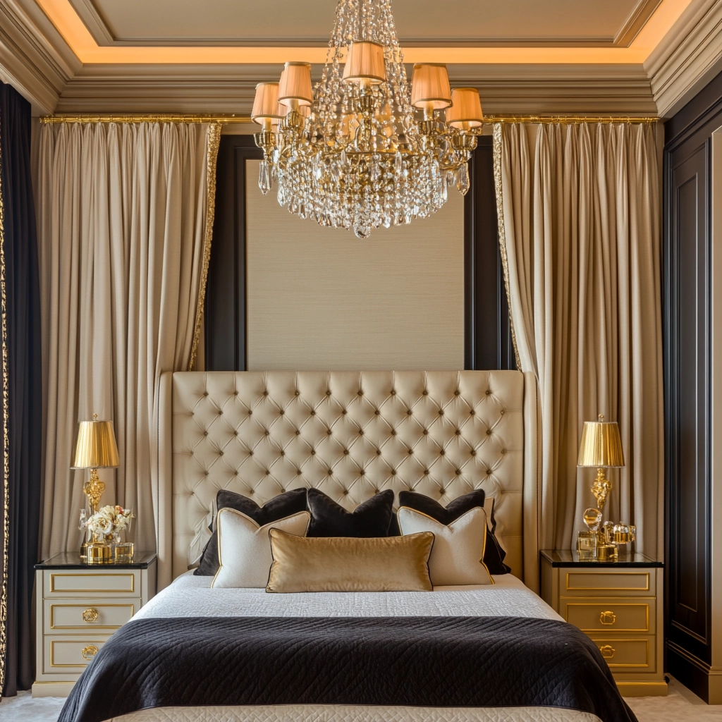 beige and black bedroom ideas 19
