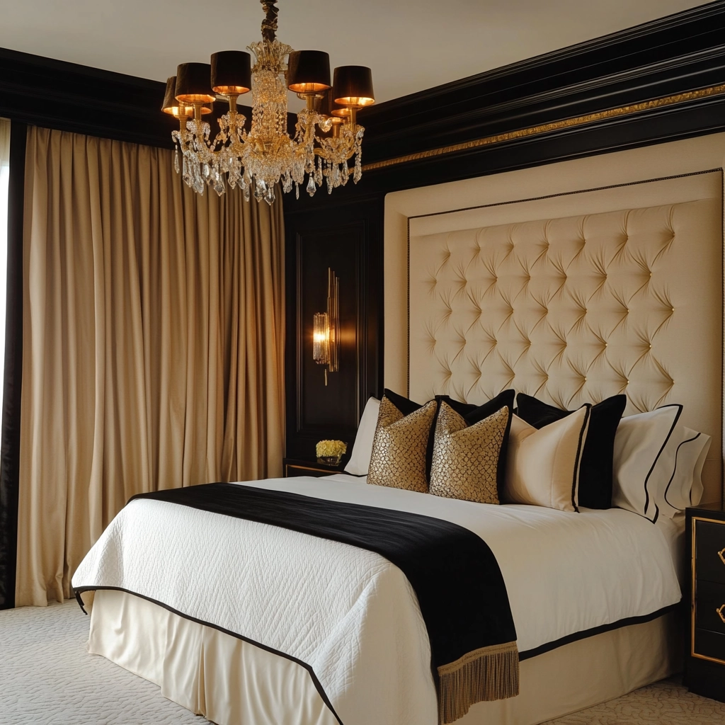 beige and black bedroom ideas 20