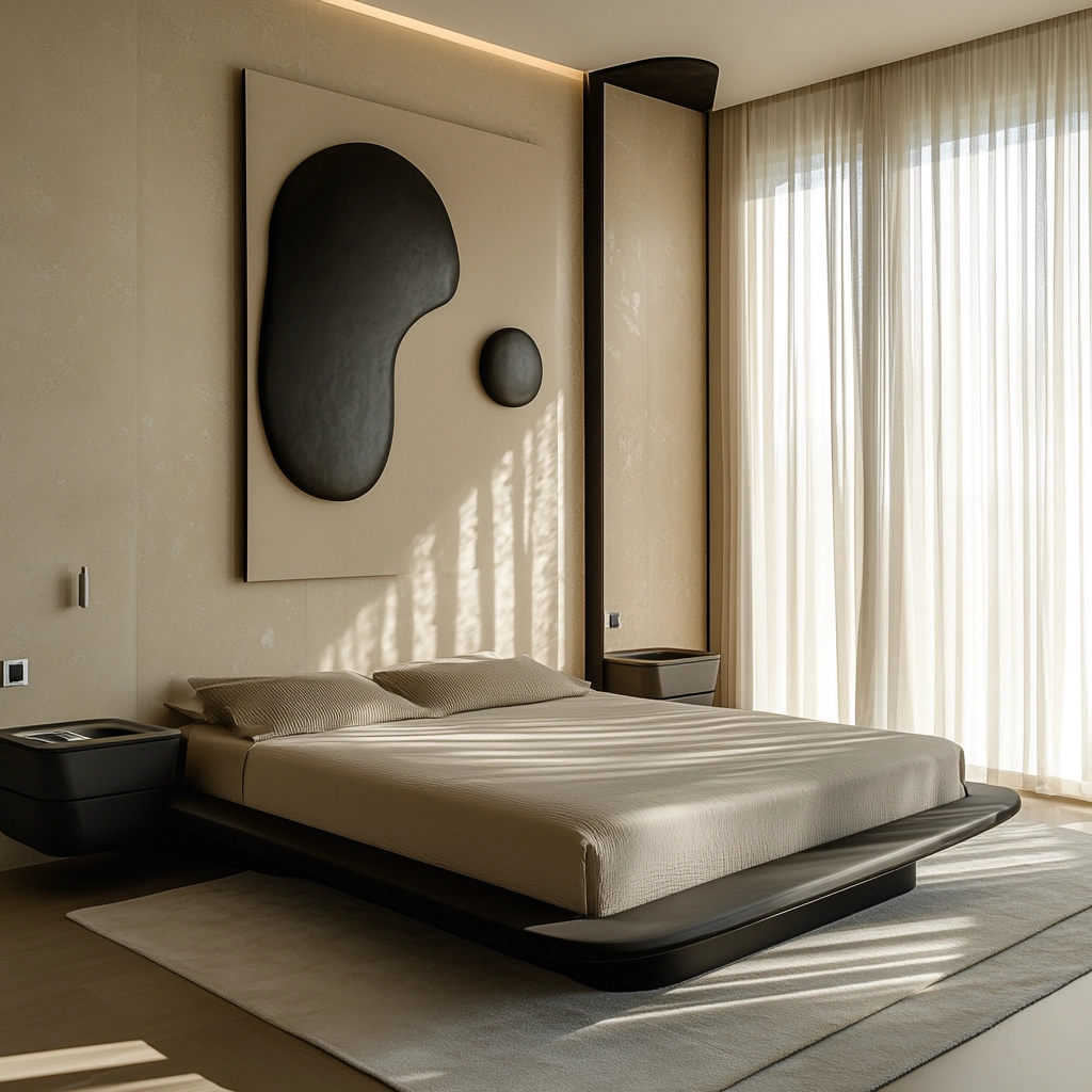 beige and black bedroom ideas 3