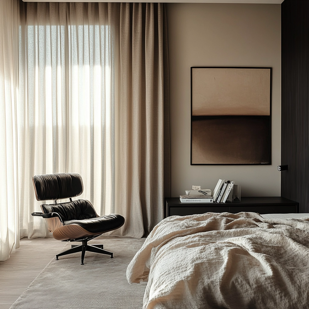 beige and black bedroom ideas 33