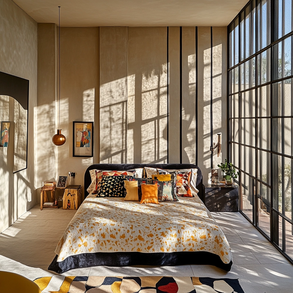 beige and black bedroom ideas 39
