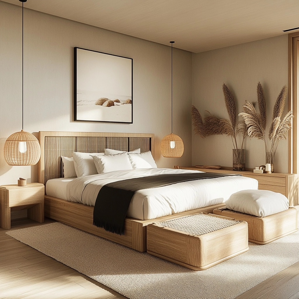 beige and black bedroom ideas 42