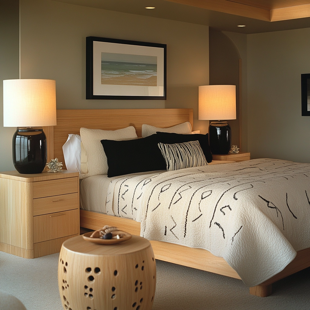 beige and black bedroom ideas 43