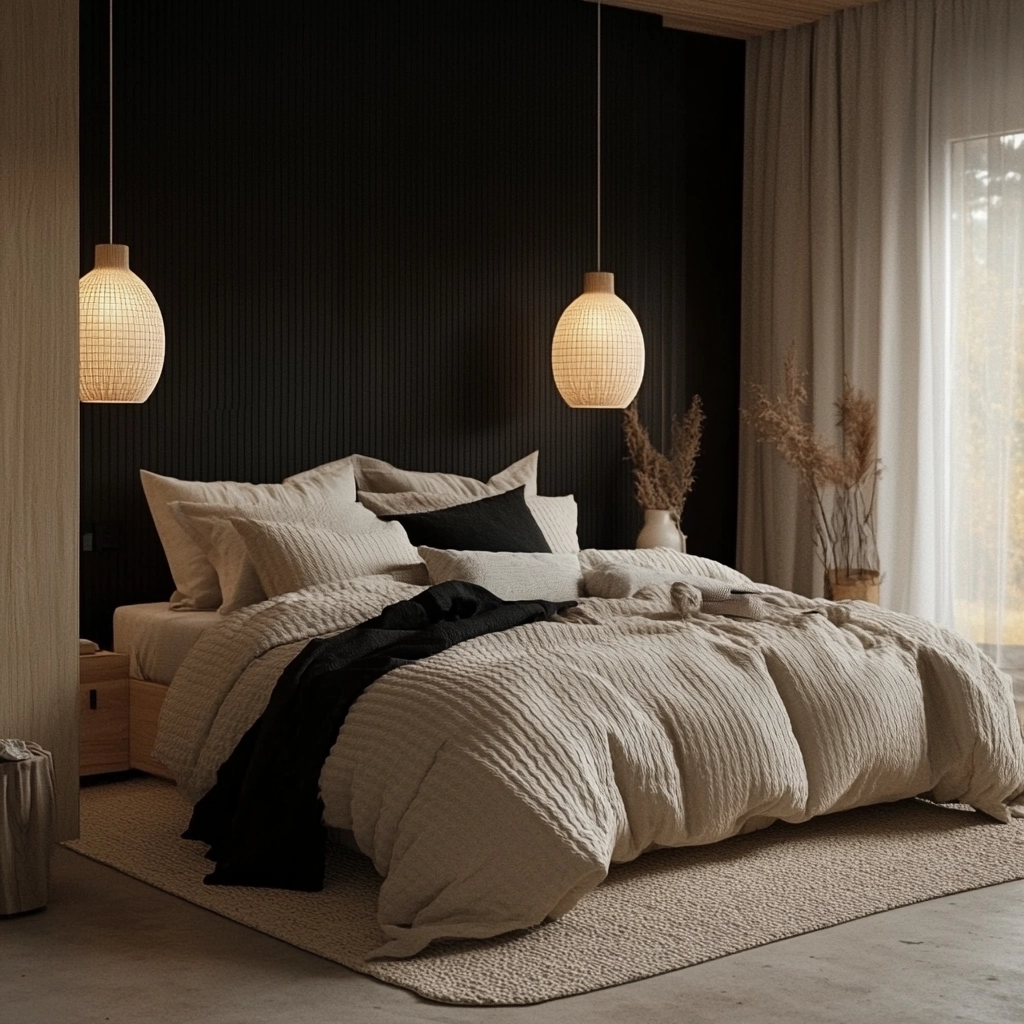 beige and black bedroom ideas 5