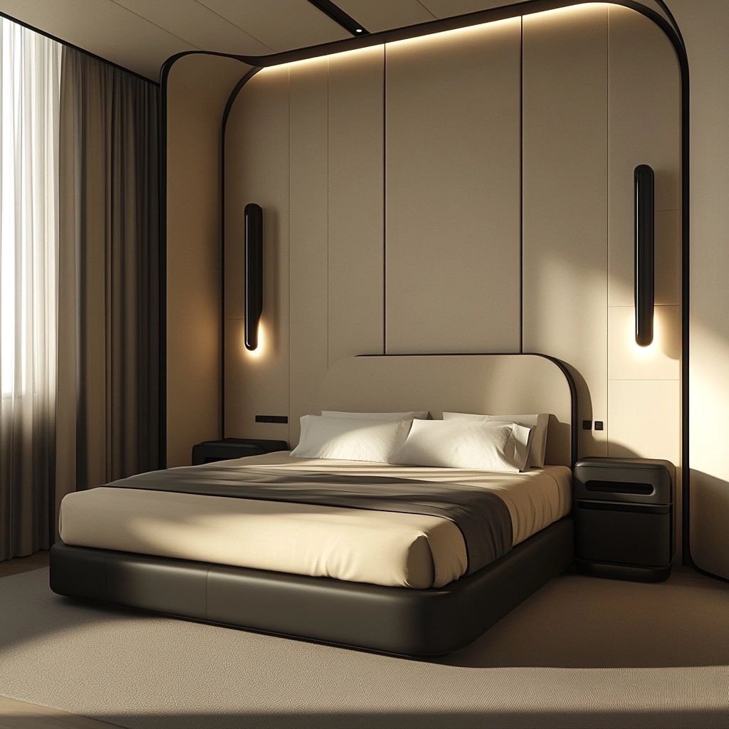 beige and black bedroom ideas 51