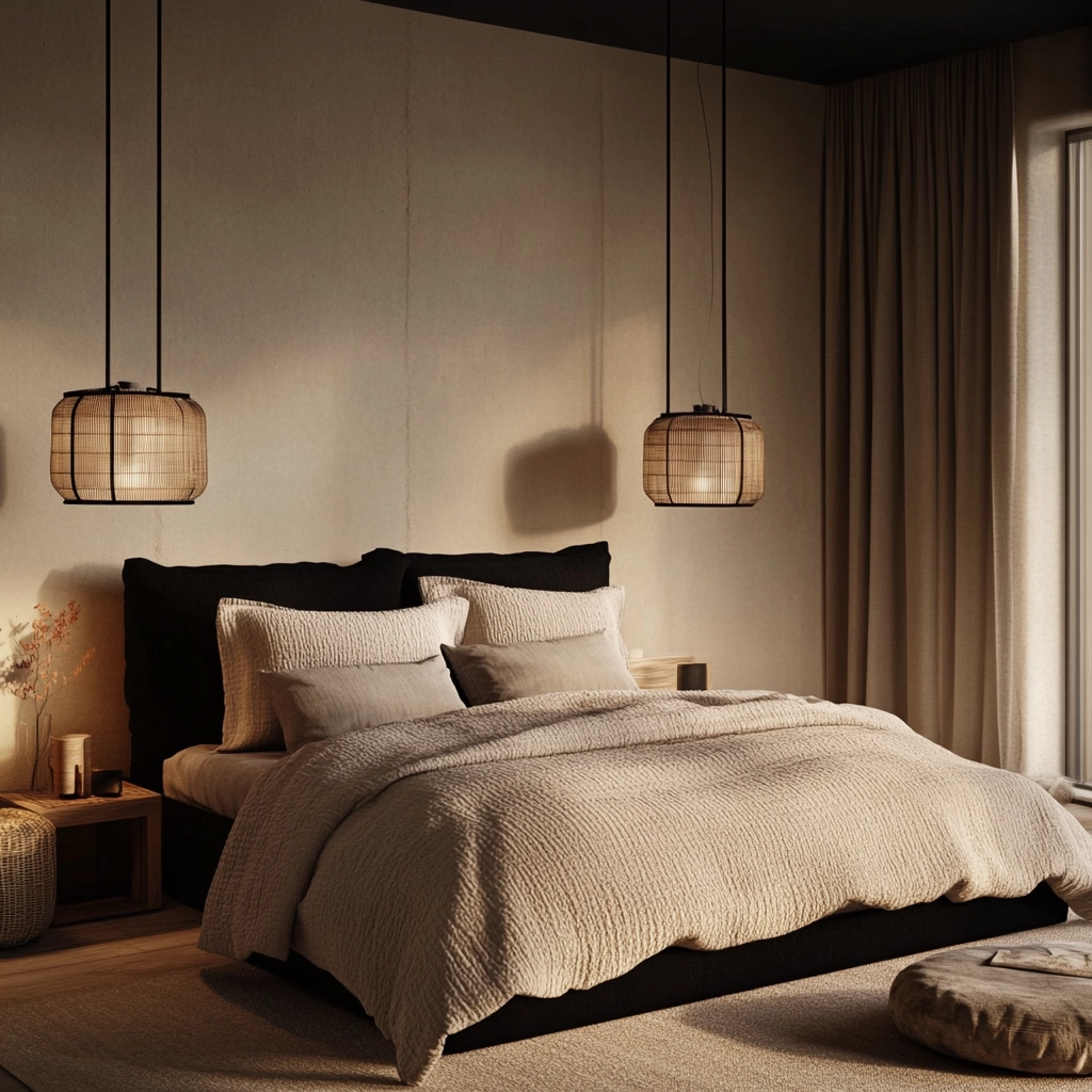 beige and black bedroom ideas 6
