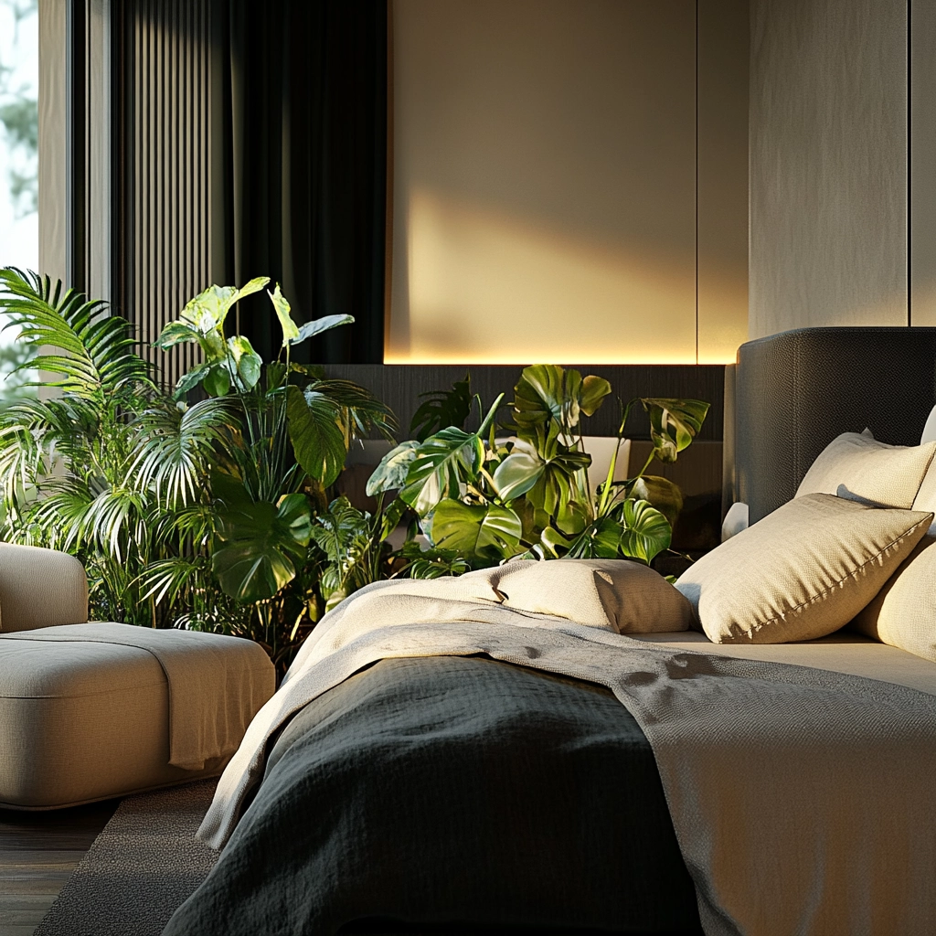 beige and black bedroom ideas 69