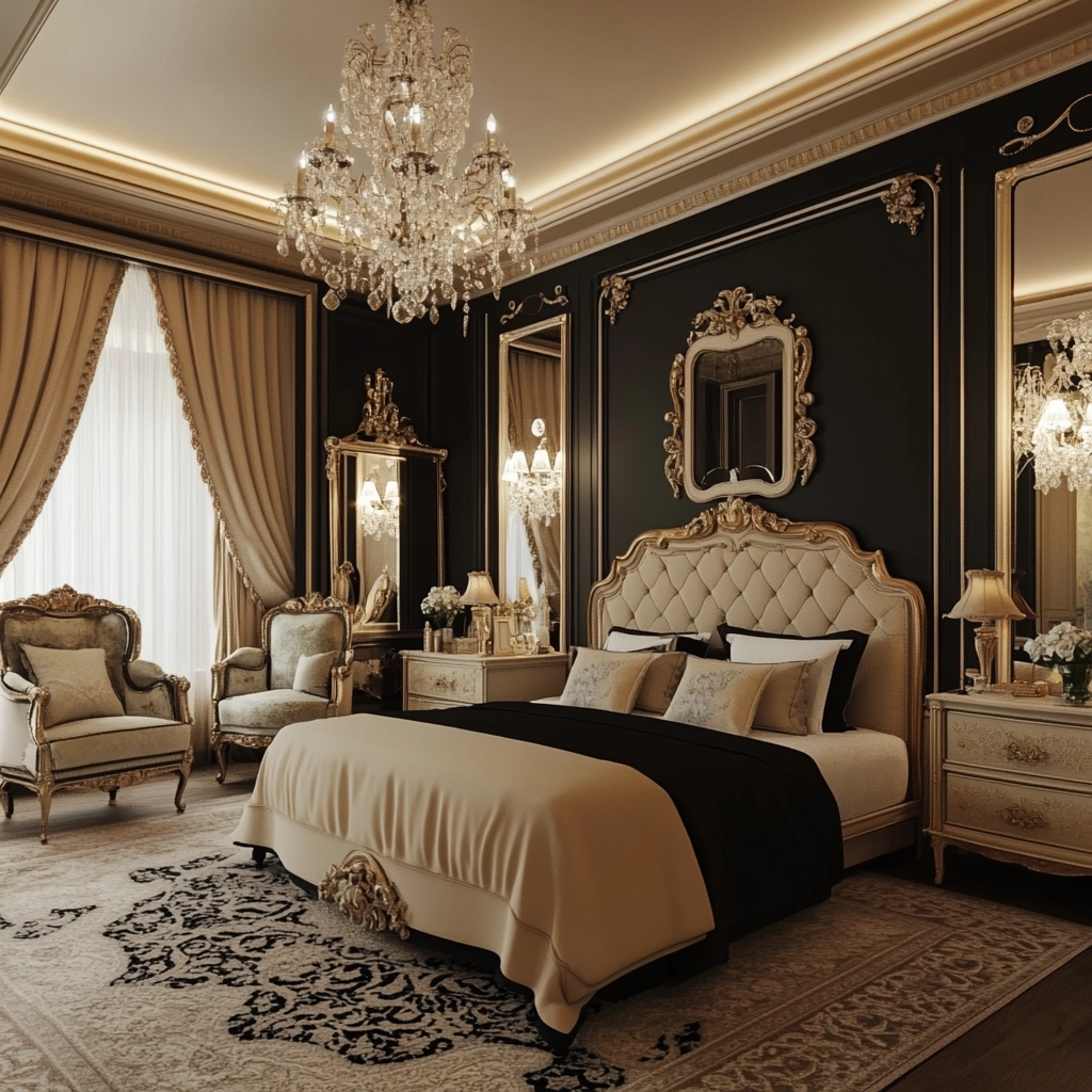 beige and black bedroom ideas 73