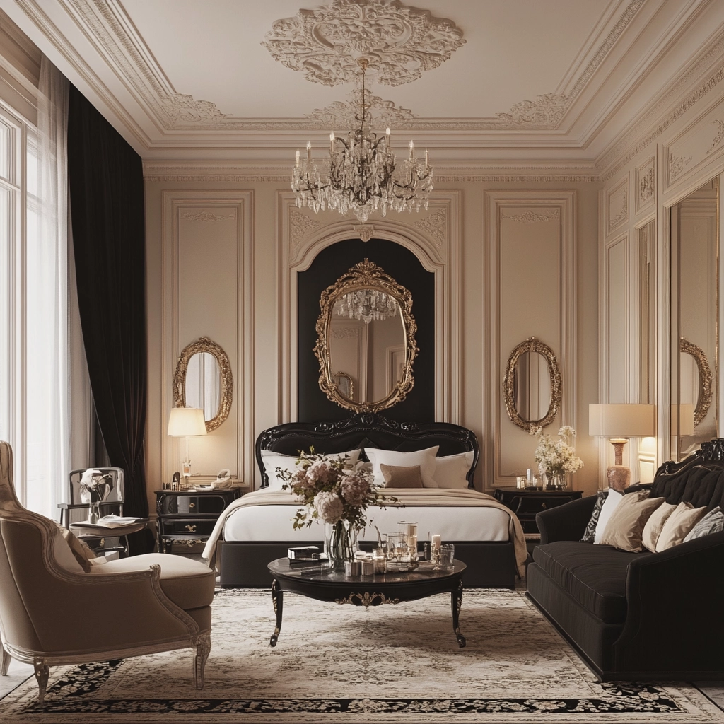 beige and black bedroom ideas 76