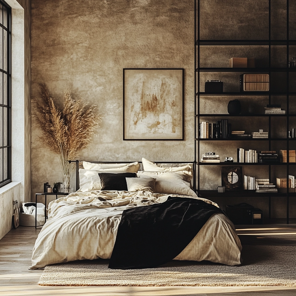 beige and black bedroom ideas 79