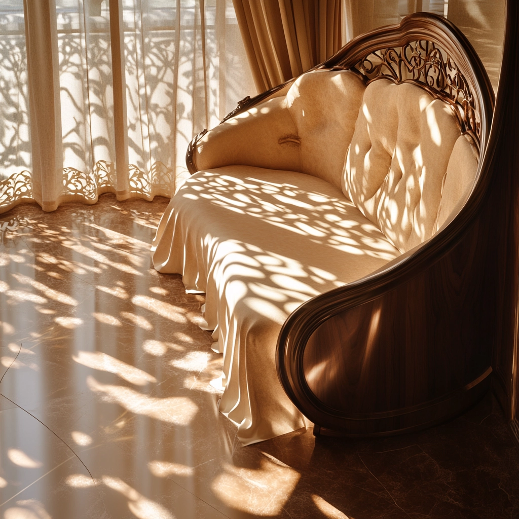 beige and dark wood bedroom 70