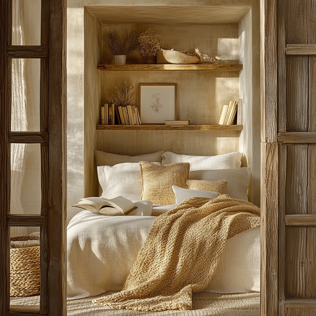 beige and gold bedroom 22