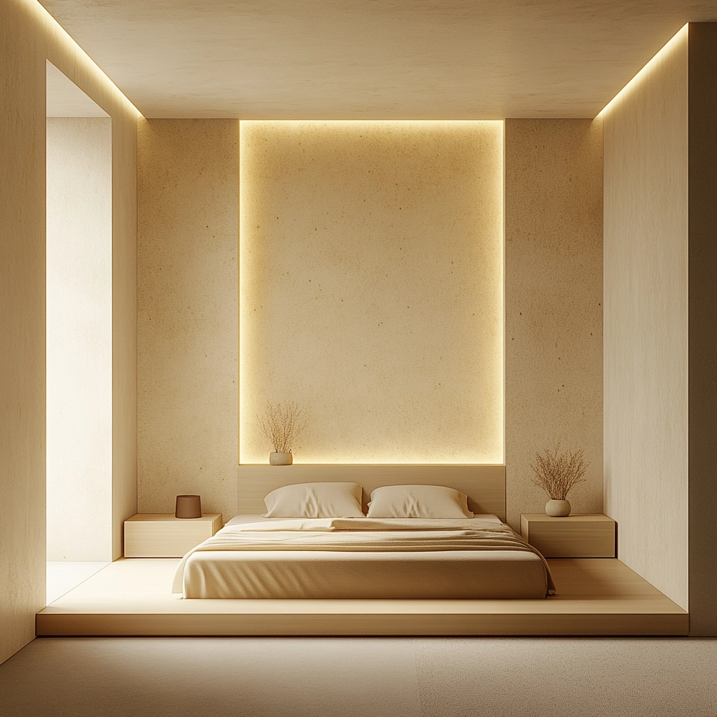 beige and gold bedroom 26