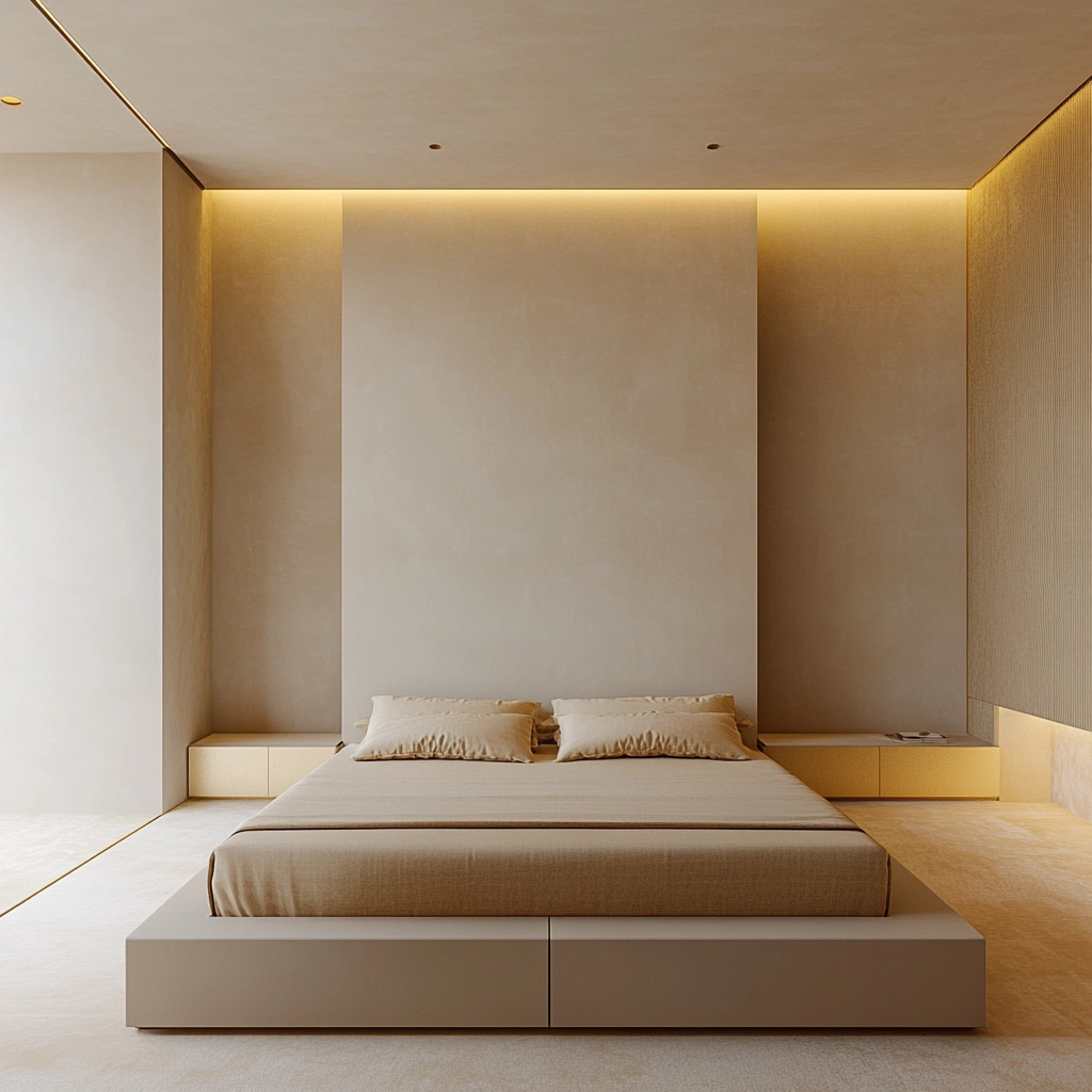 beige and gold bedroom 27