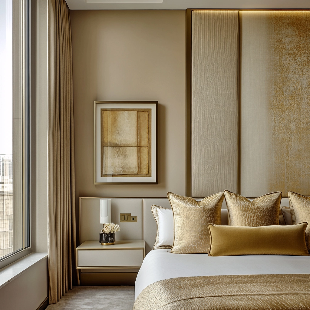 beige and gold bedroom 30