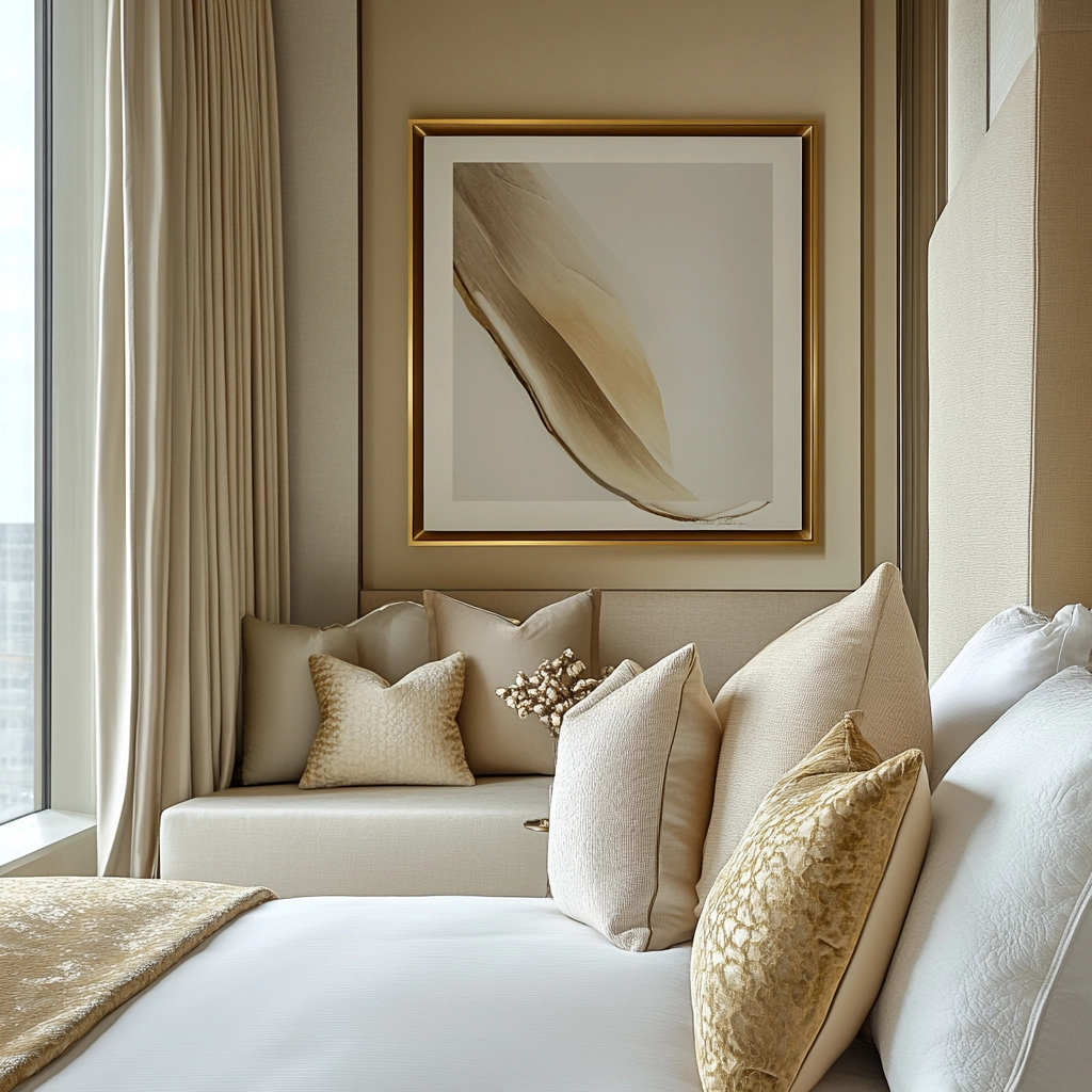 beige and gold bedroom 31