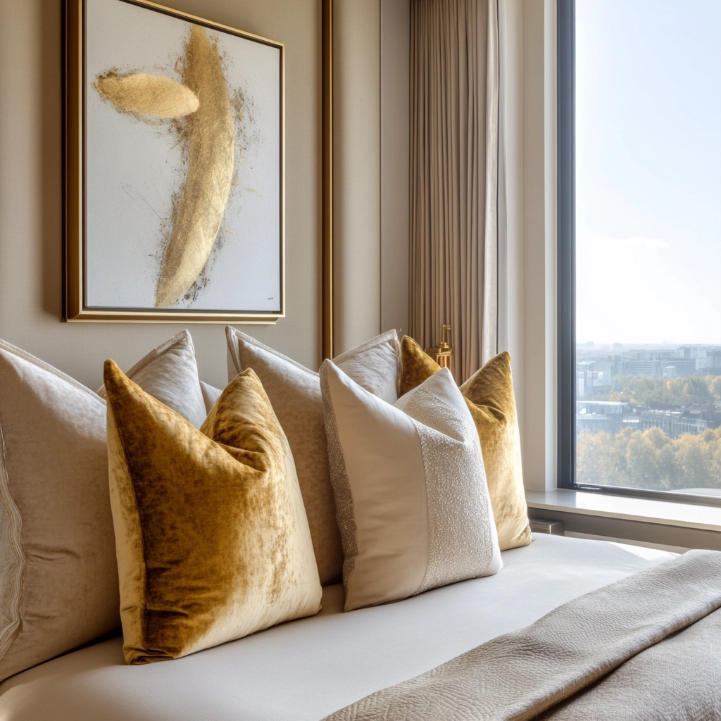 beige and gold bedroom 32