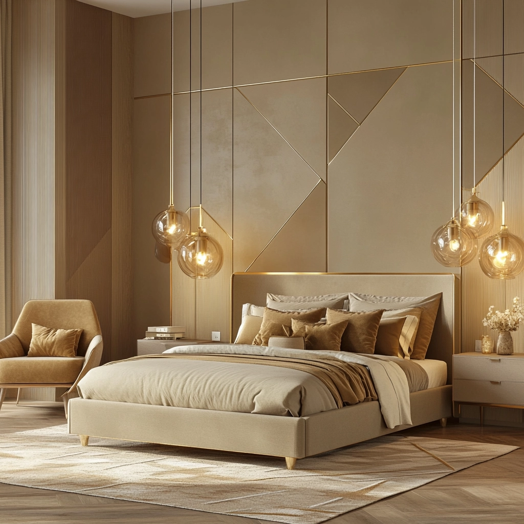 beige and gold bedroom 35