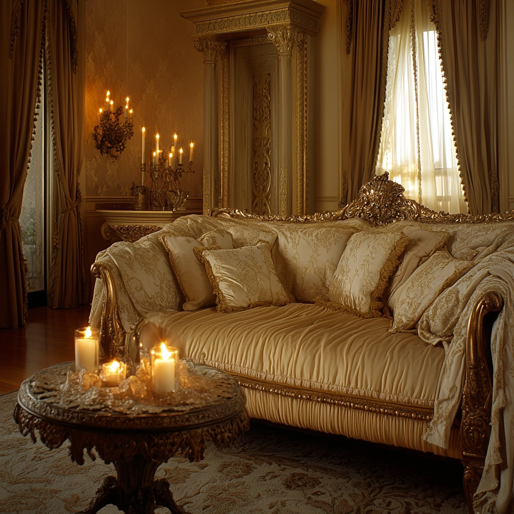 beige and gold bedroom 38