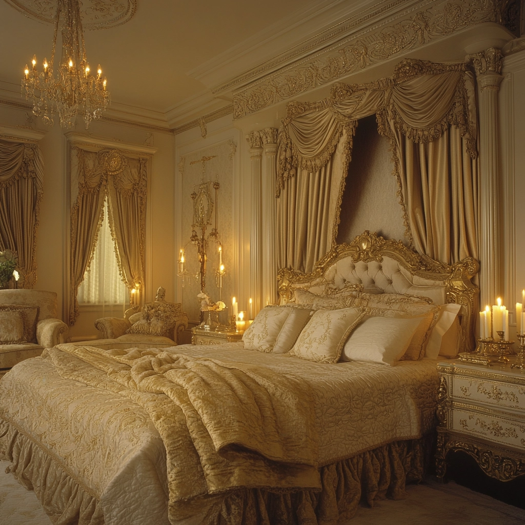 beige and gold bedroom 39
