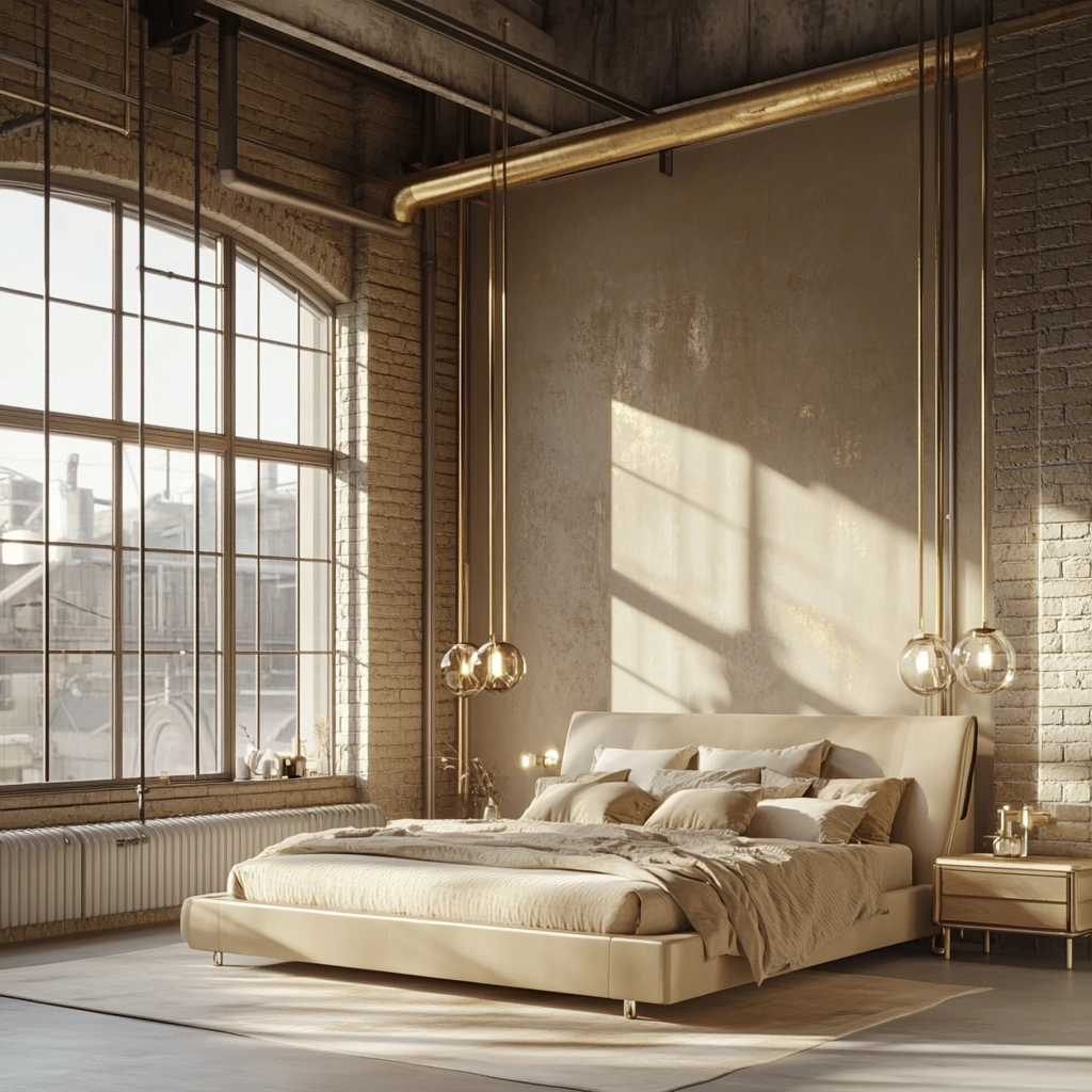 beige and gold bedroom 43