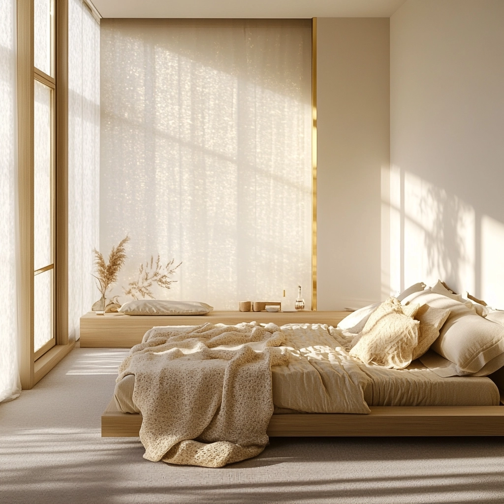 beige and gold bedroom 5