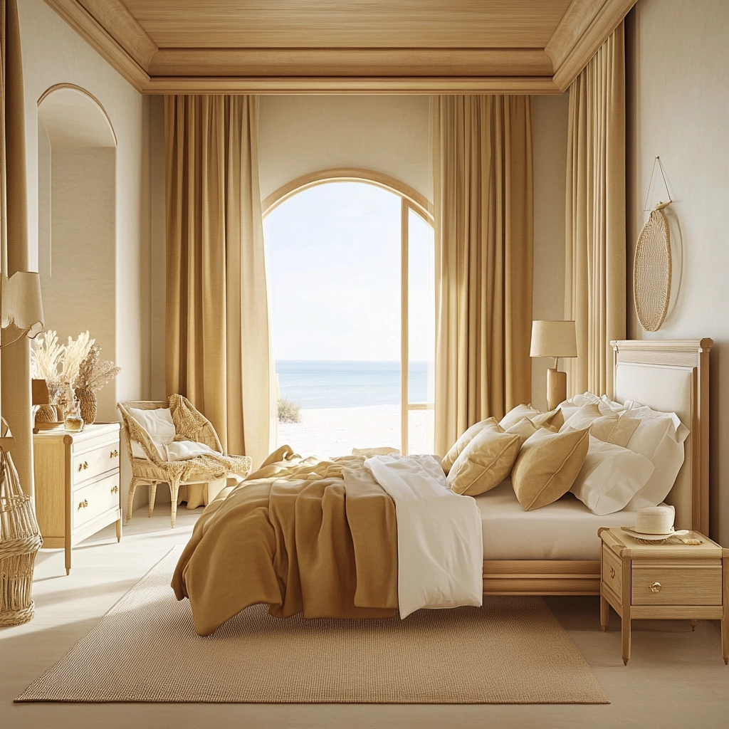 beige and gold bedroom 50