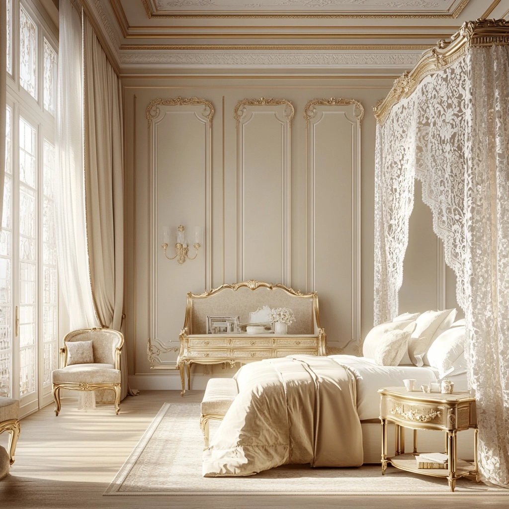 beige and gold bedroom 59