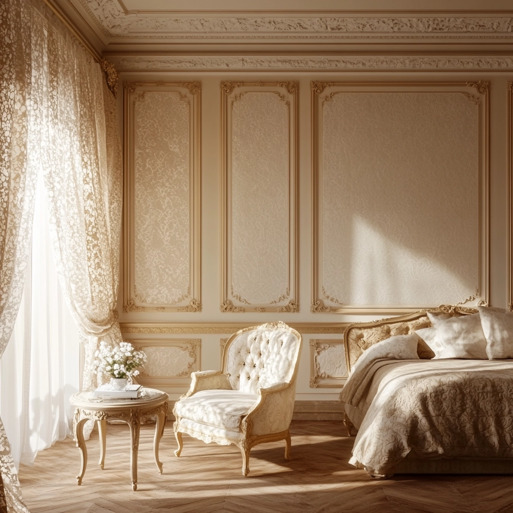 beige and gold bedroom 60