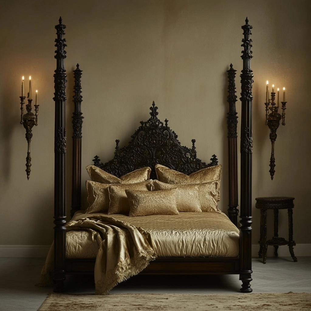 beige and gold bedroom 61
