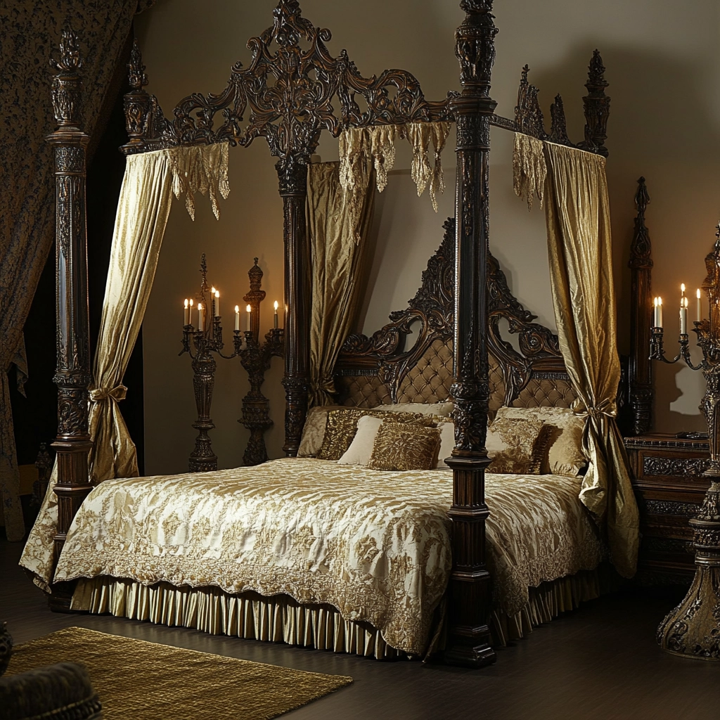 beige and gold bedroom 62