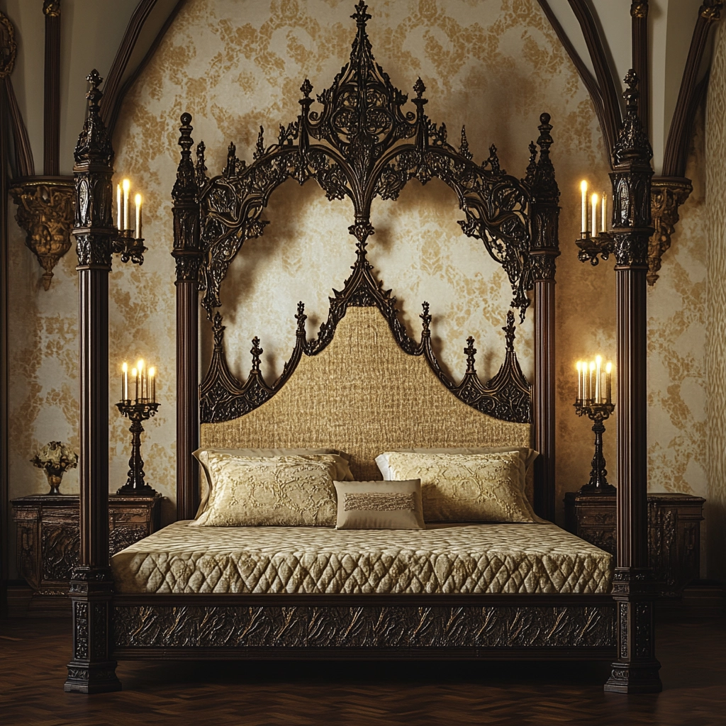 beige and gold bedroom 63