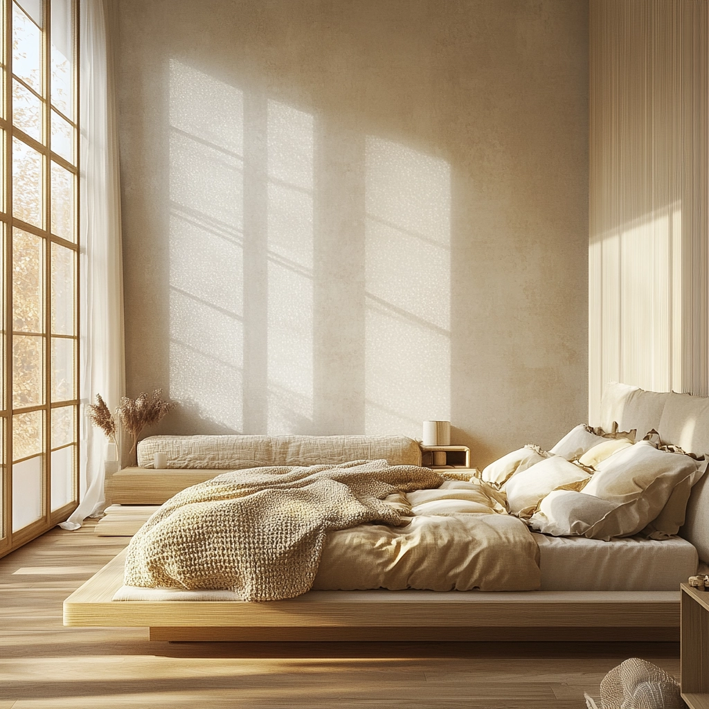 beige and gold bedroom 7
