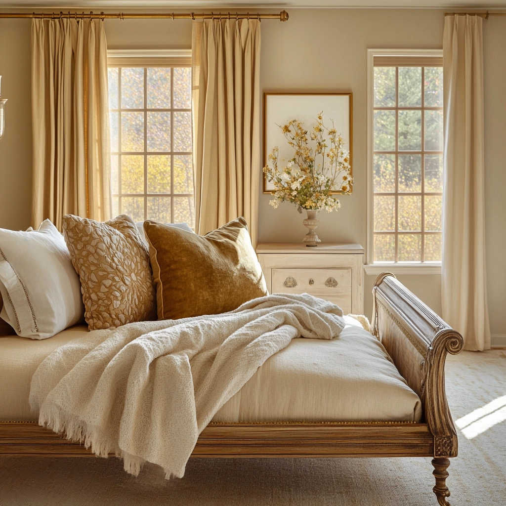 beige and gold bedroom 70