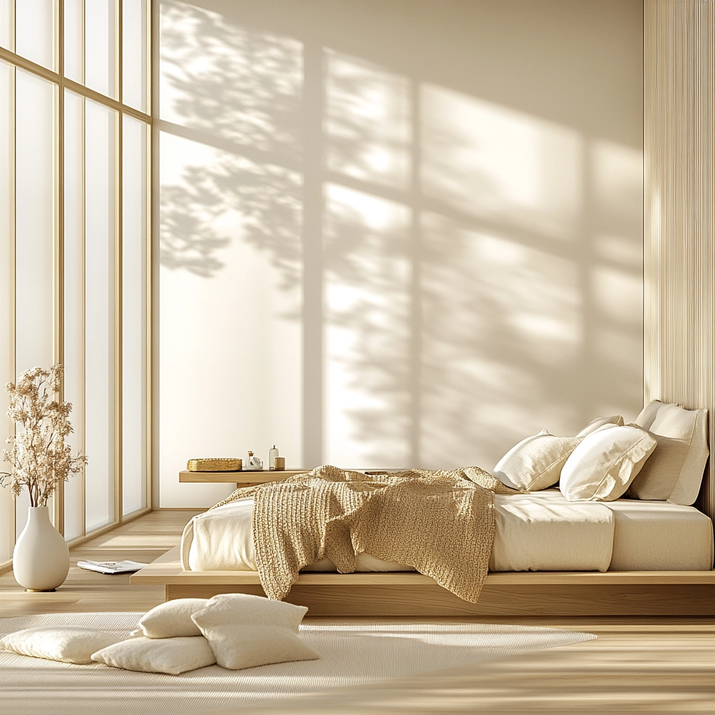 beige and gold bedroom 8