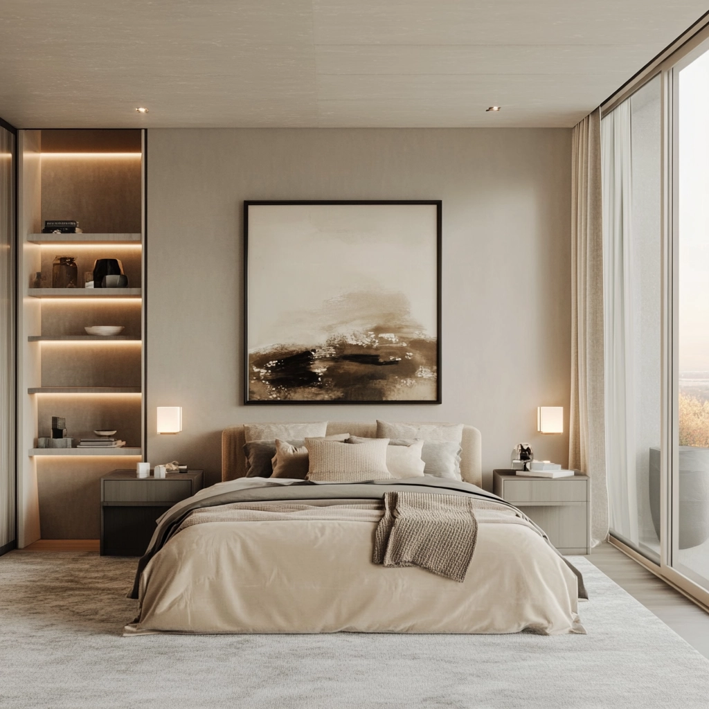 beige and grey bedroom 10