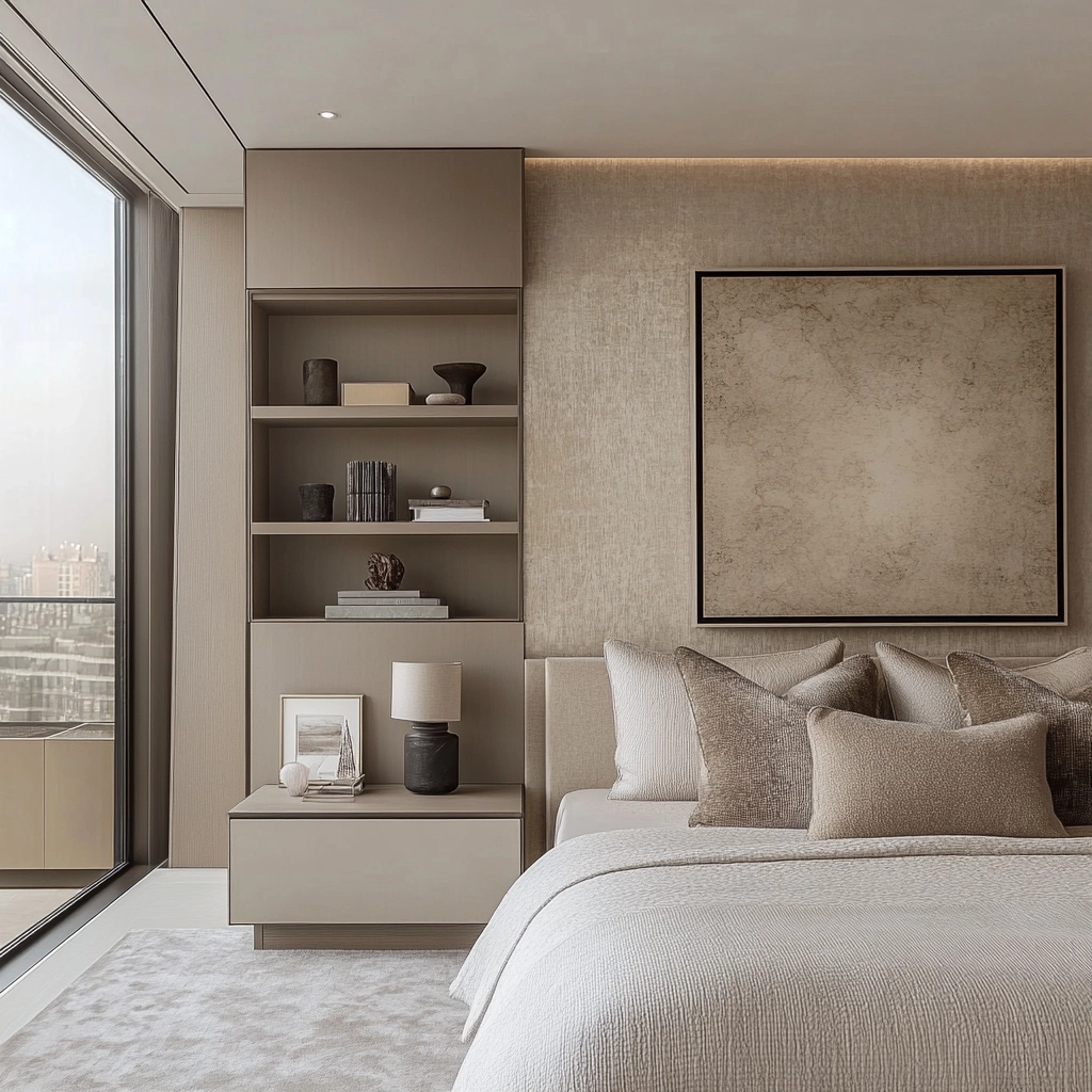 beige and grey bedroom 11