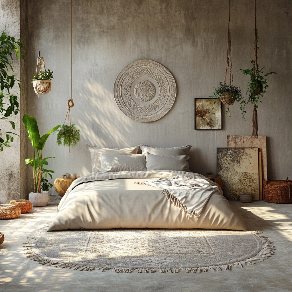 beige and grey bedroom 18