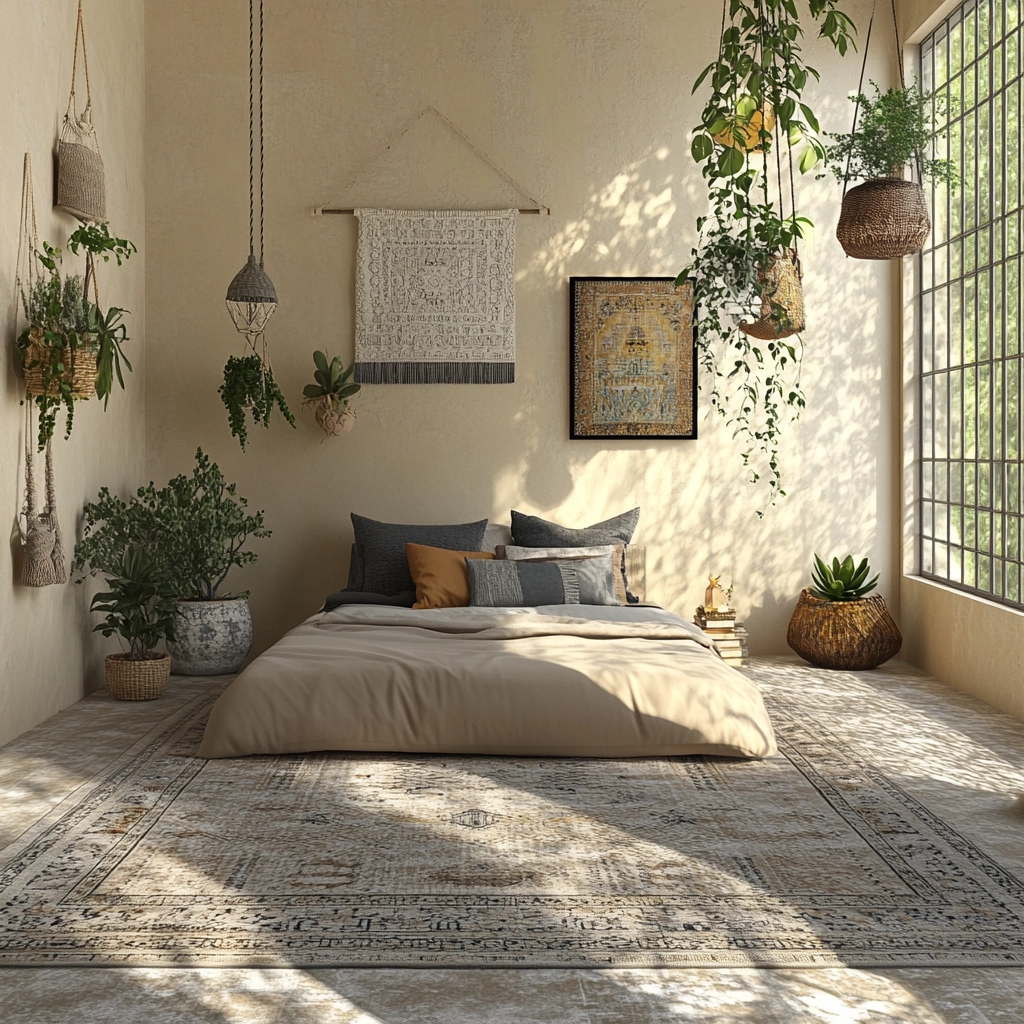 beige and grey bedroom 20