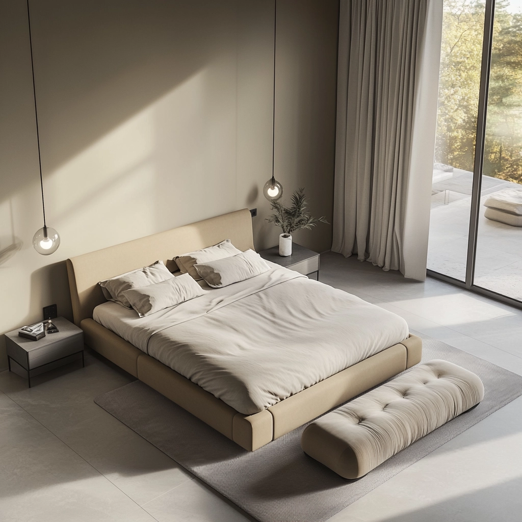 beige and grey bedroom 51