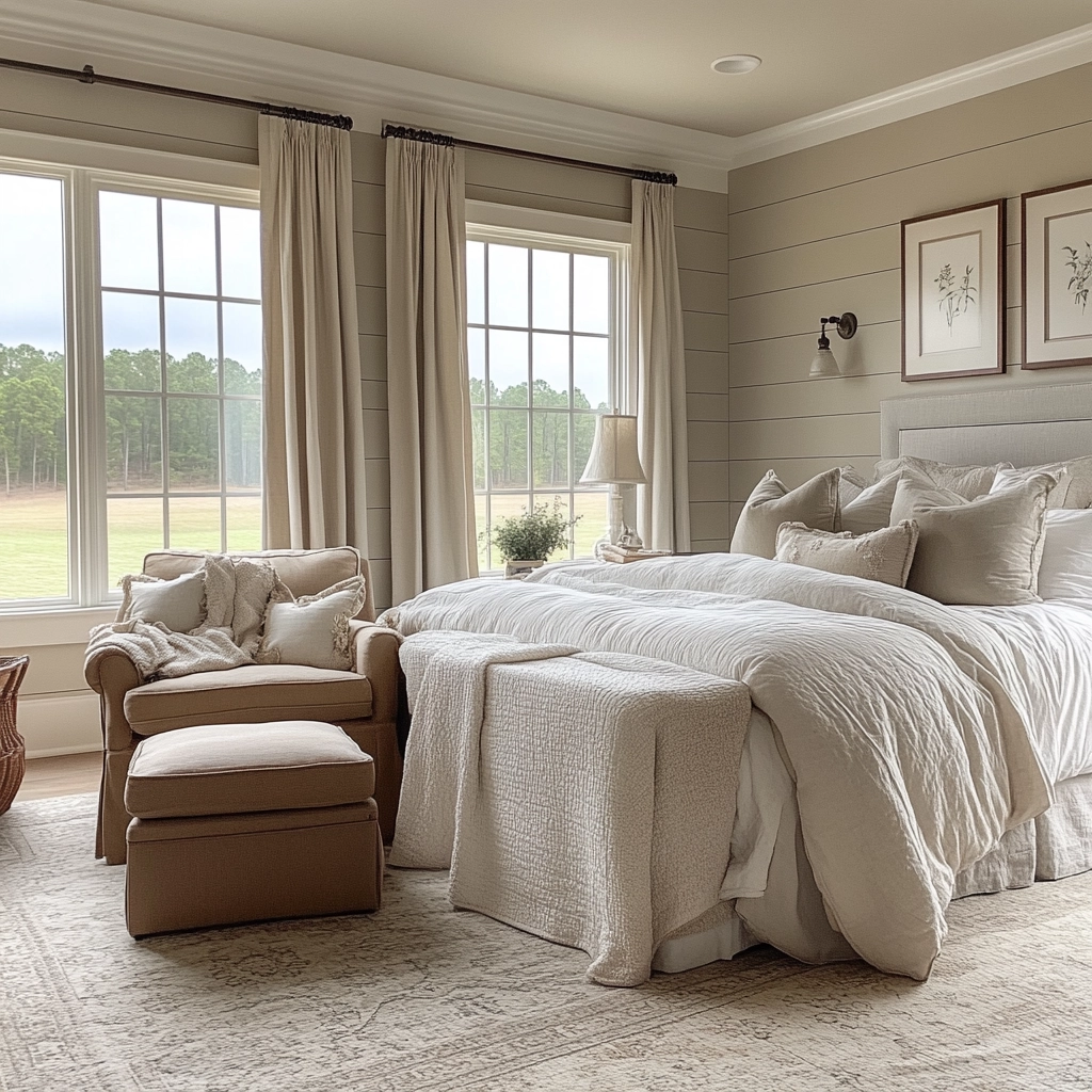 beige and grey bedroom 70