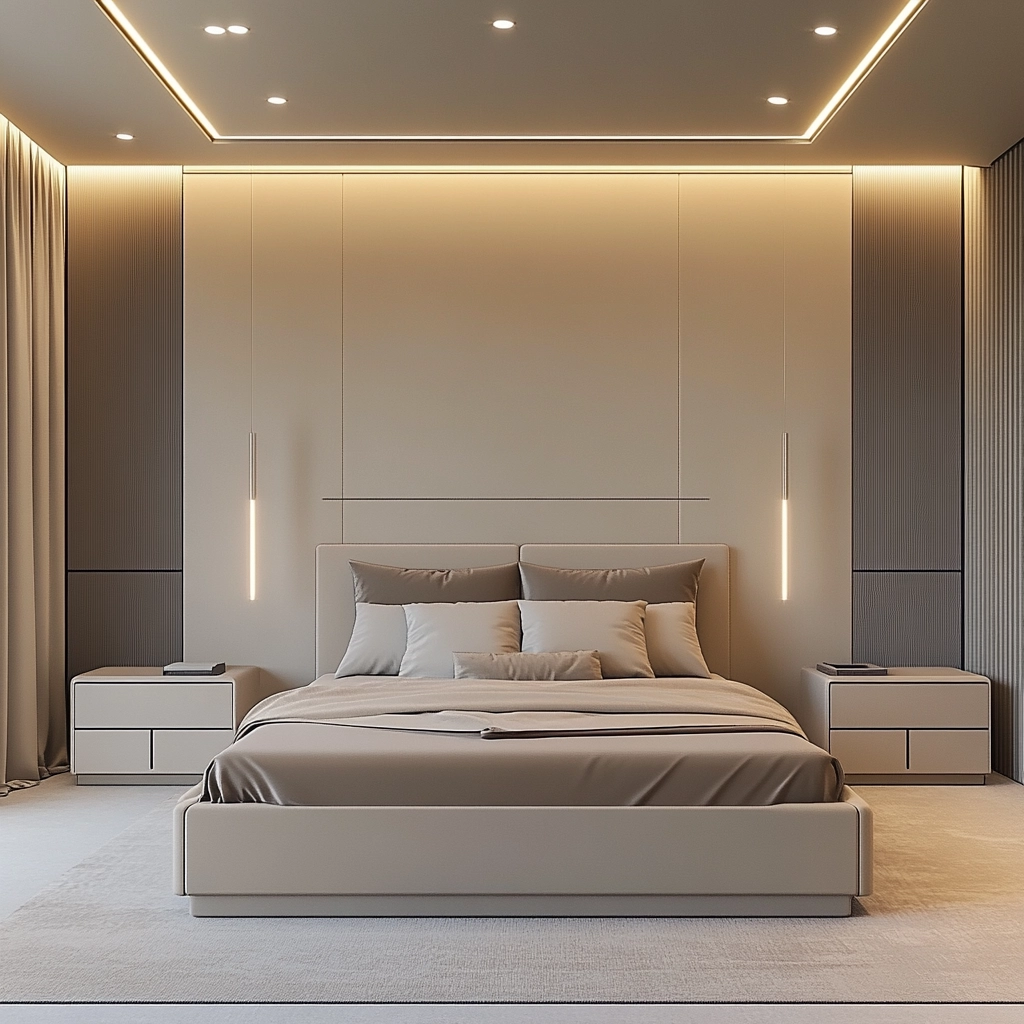 beige and grey bedroom 77