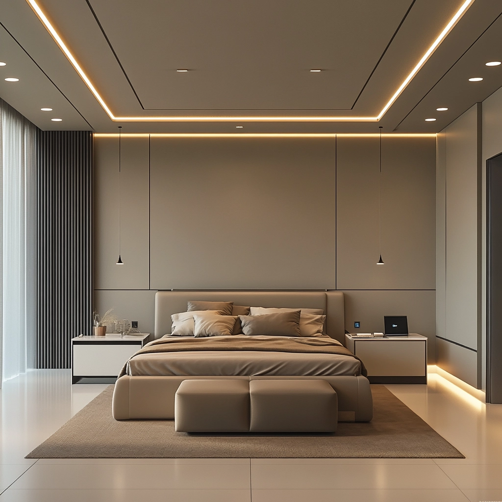 beige and grey bedroom 78