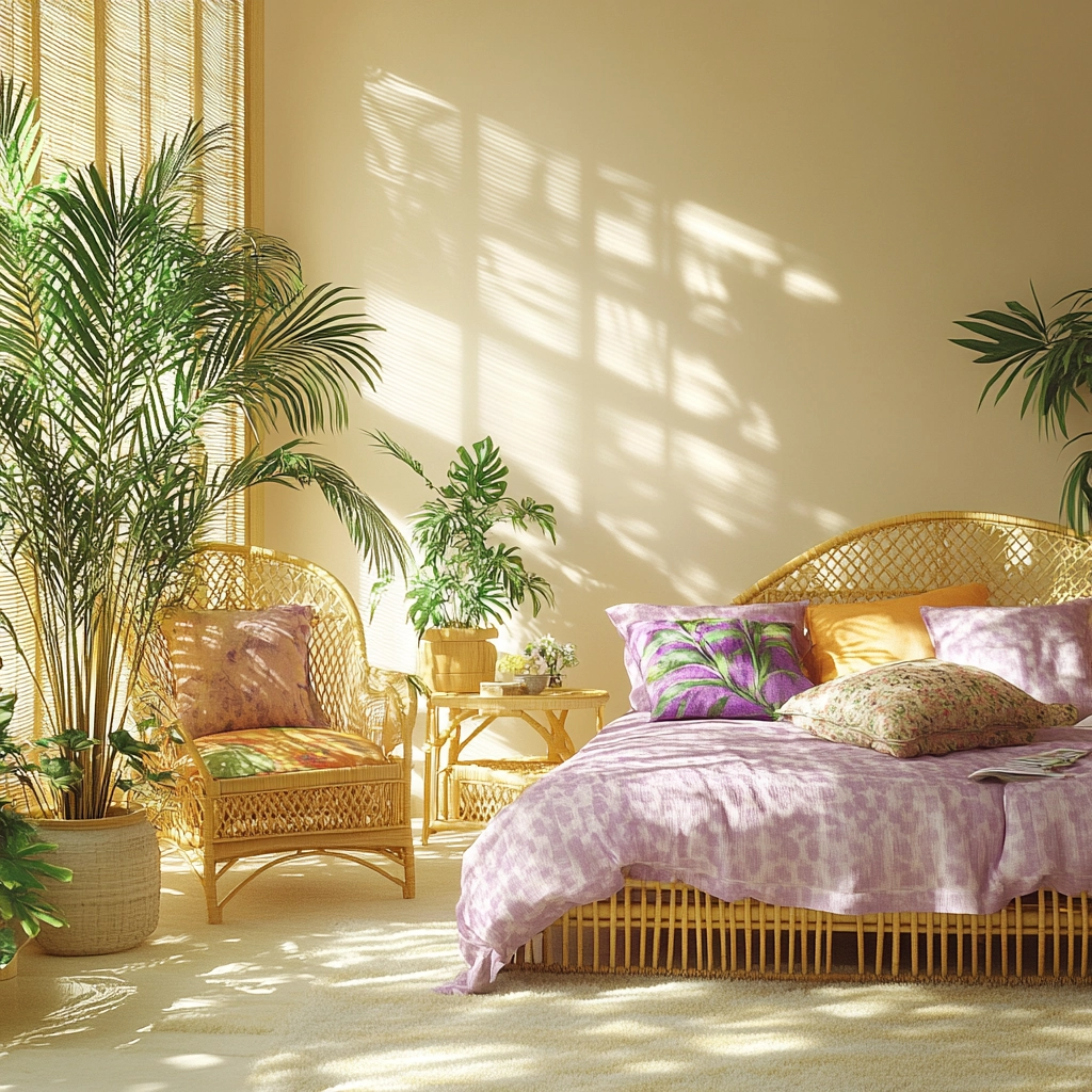 beige and lavender bedroom 28