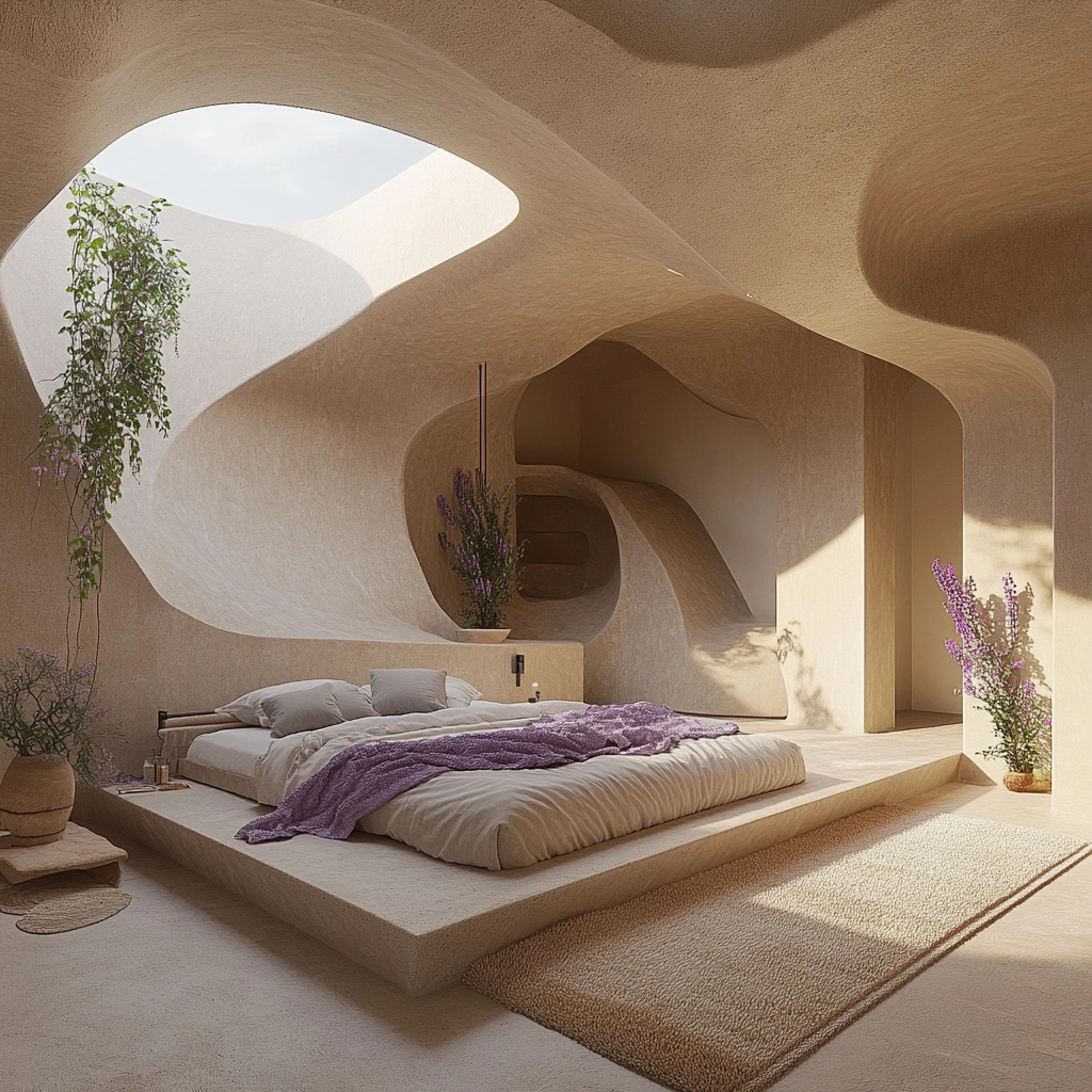 beige and lavender bedroom 67