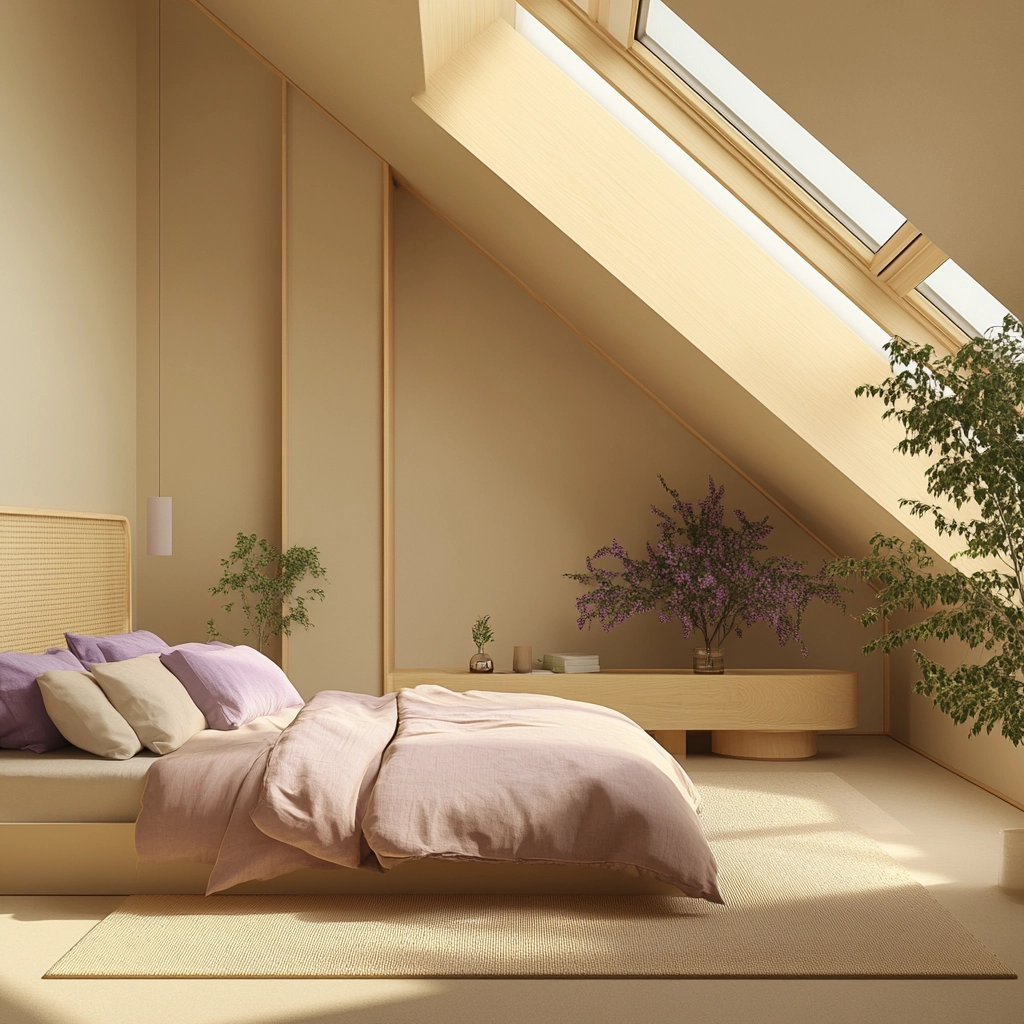 beige and lavender bedroom 68