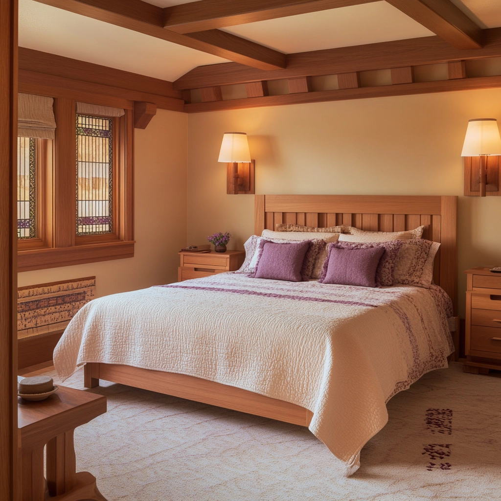 beige and lavender bedroom 71