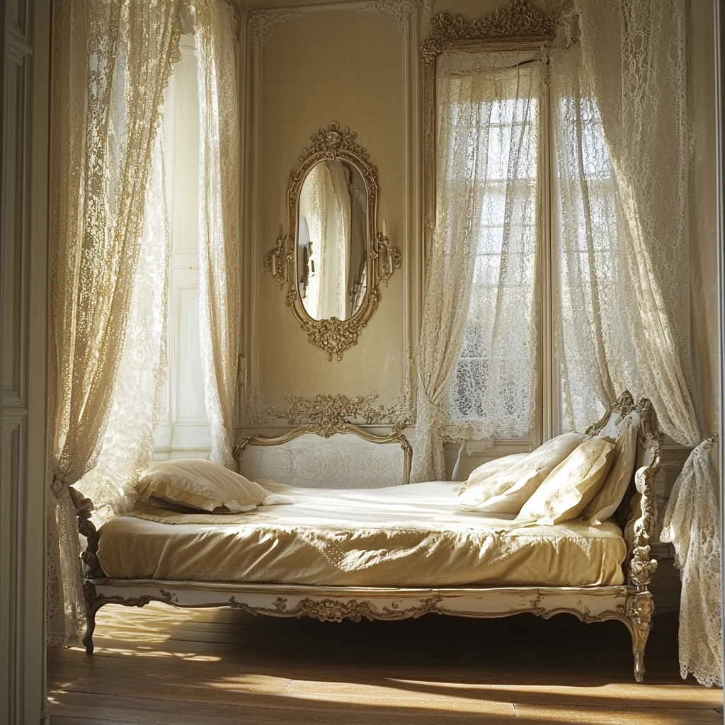 beige and mustard bedroom 35