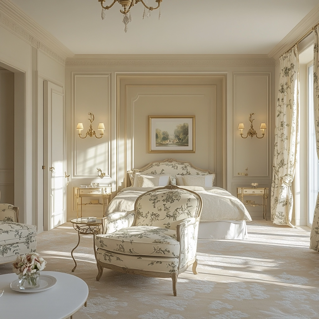 beige and pastel bedroom 35